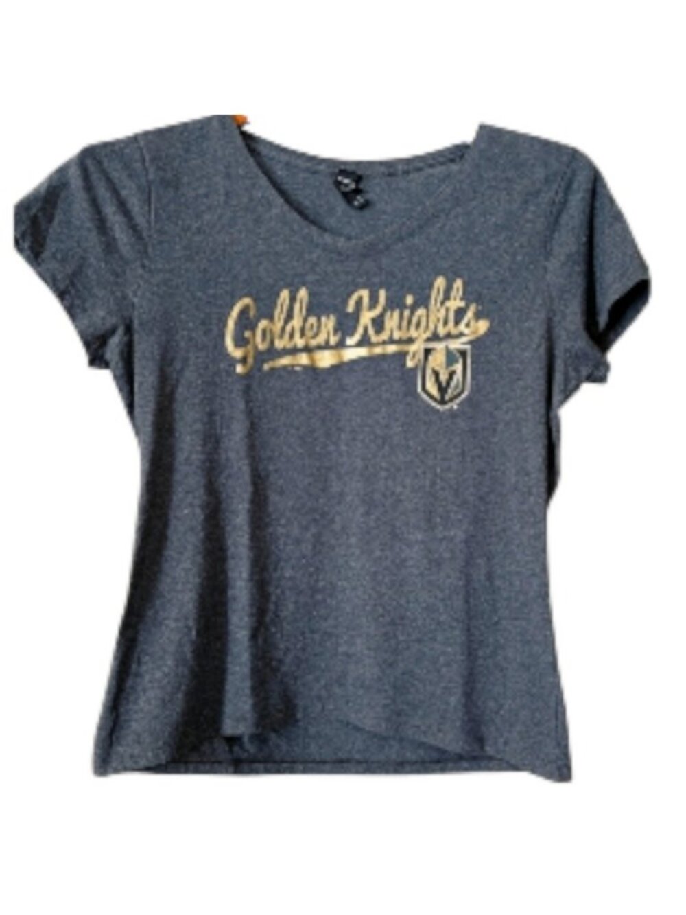 Vegas Golden Knights Tee L gray Womens short sleeve GUC hockey shirt NHL